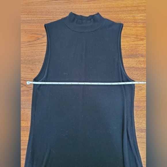 gap ribbed mock neck sleeveless midi dress black. Womens med. EUC - Picture 7 of 12